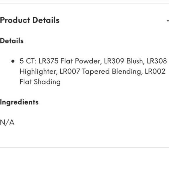 Laruce Beauty Cheek & Eyes Brush Set - Picture 6 of 6